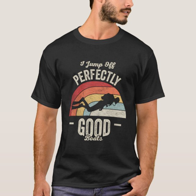 Scuba Diver Gift Retro Funny Dyka Shirt Di T (Framsida)