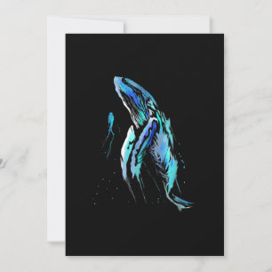 Scuba Diver Humpback Whale Swimming Diving Gift Julkort