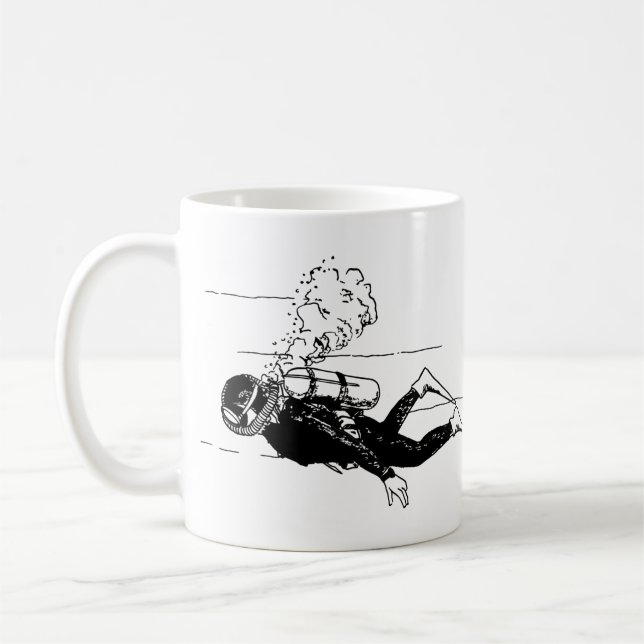 Scuba Diver Kaffemugg (Vänster)