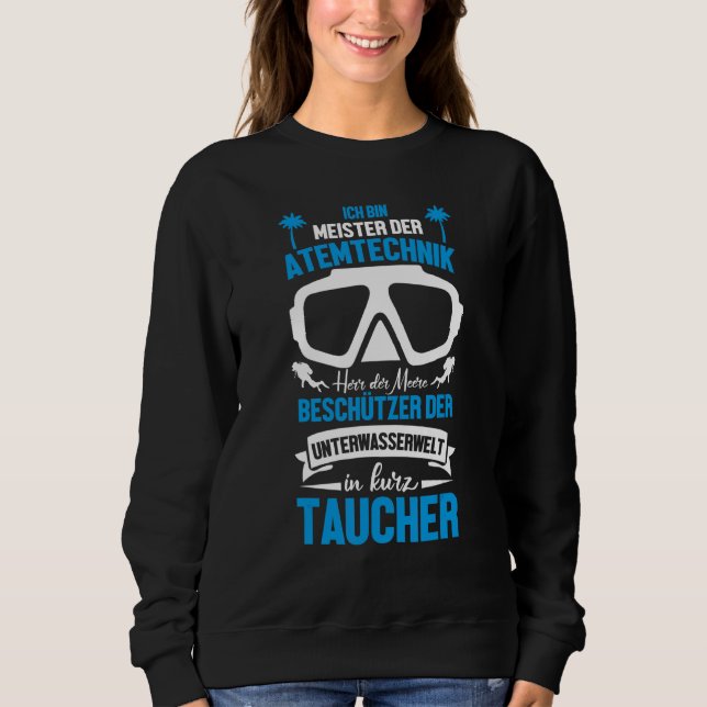 Scuba Diver Meister Des Meeres Flaska Diver T Shirt (Framsida)
