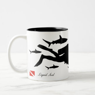 Scuba Diver - Mug Två-Tonad Mugg