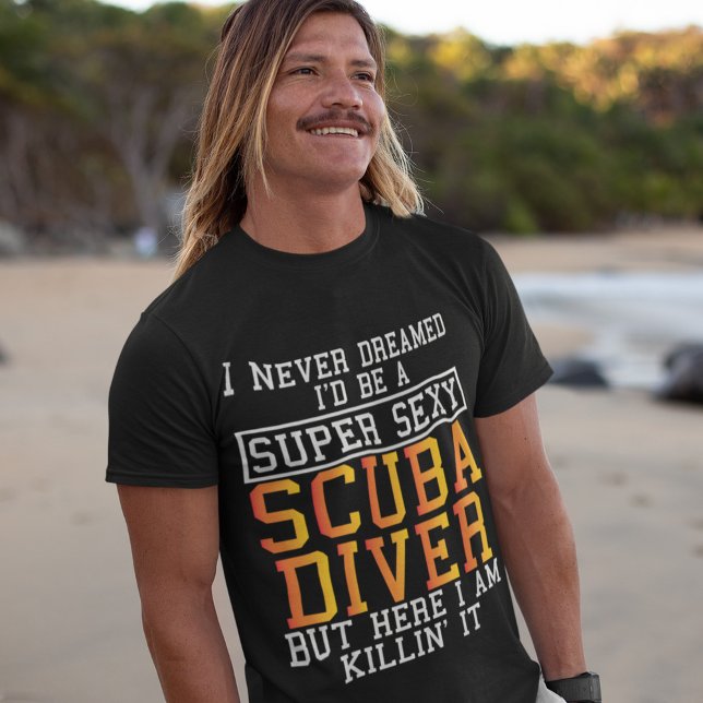 Scuba Diver Never Dreamed Funny Snorkelling T Shirt (Skapare uppladdad)