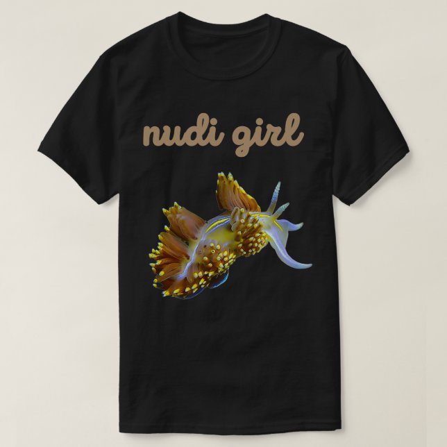 Scuba Diver Nudi Girl Nudigren T Shirt (Design framsida)