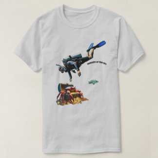 SCUBA Diver och en skattekest Guld Mynt URM T Shirt