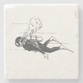 Scuba Diver Stenunderlägg