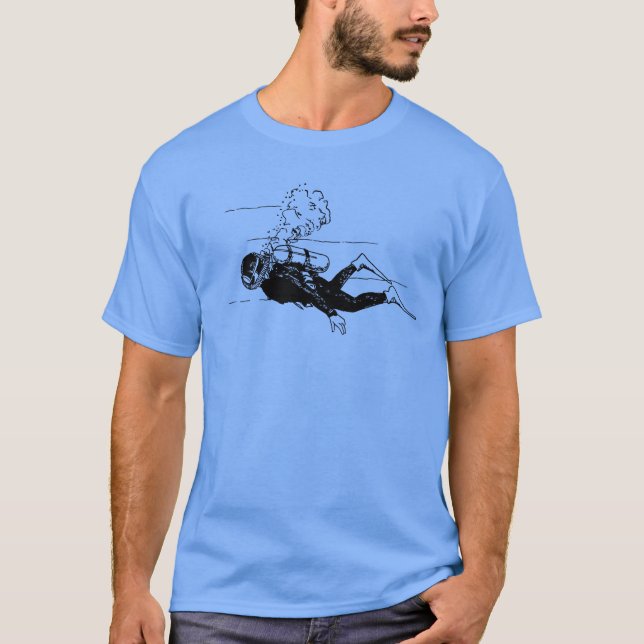 Scuba Diver T-Shirt (Framsida)