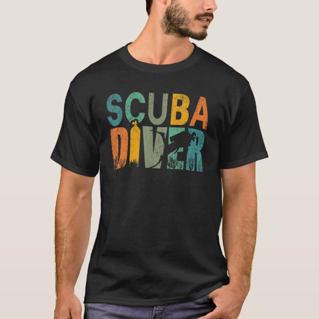 Scuba Diver T Shirt (Framsida)