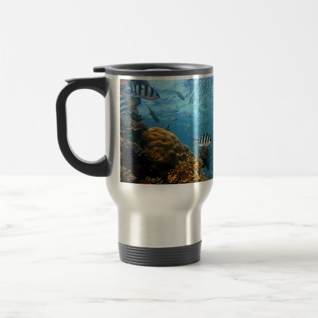 Scuba Diver under vattenscenen Personalize Resemugg (Vänster)