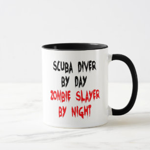 Scuba Diver Zombie Joke Mugg