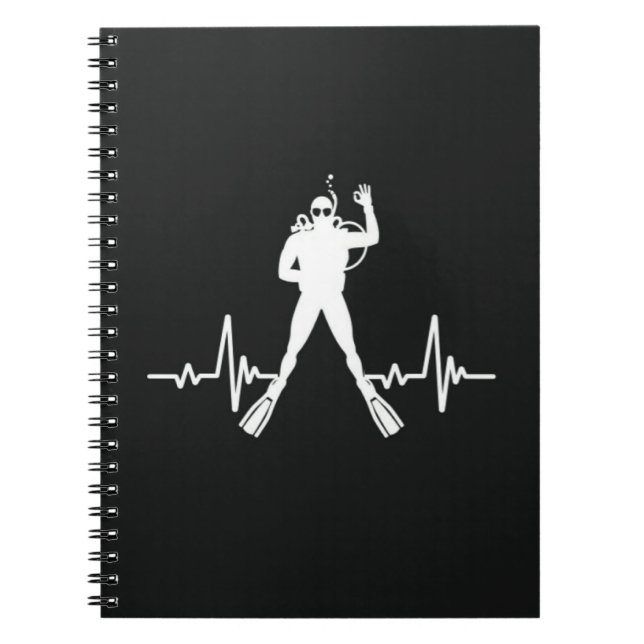 Scuba Diving Accessories Gifts Divers Snorkeling Anteckningsbok (Framsidan)