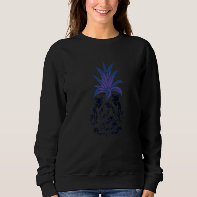 Scuba Diving Pineapple Graphic for Scuba Divers Di T Shirt (Framsida)