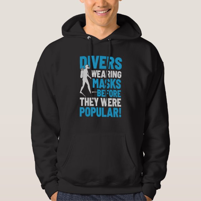 Scuba Diving Scuba Diver Diving Scuba Diving Schoo Hoodie (Framsida)
