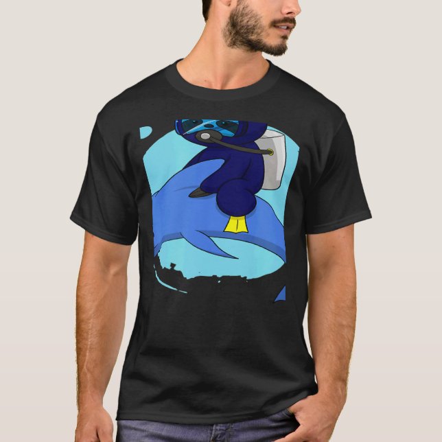 Scuba Diving Snorkeling Sloth Lazy Tired Dive Slee T Shirt (Framsida)