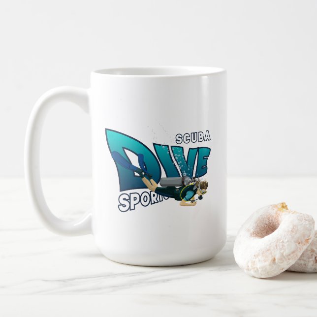 Scuba Dykning | 15# Kaffemugg (Med munk)