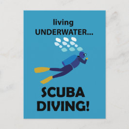 Scuba Dykning Att leva under vatten Scuba Dykning Vykort