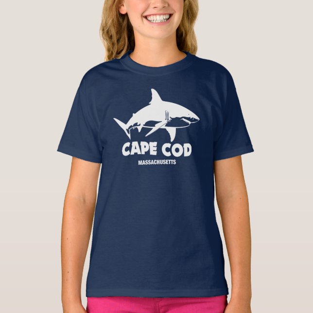 Scuba-dykning med vithajar - Cape Cod T Shirt (Framsida)