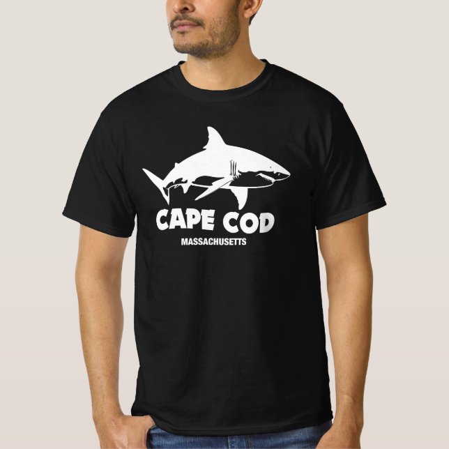 Scuba-dykning med vithajar - Cape Cod T Shirt (Framsida)