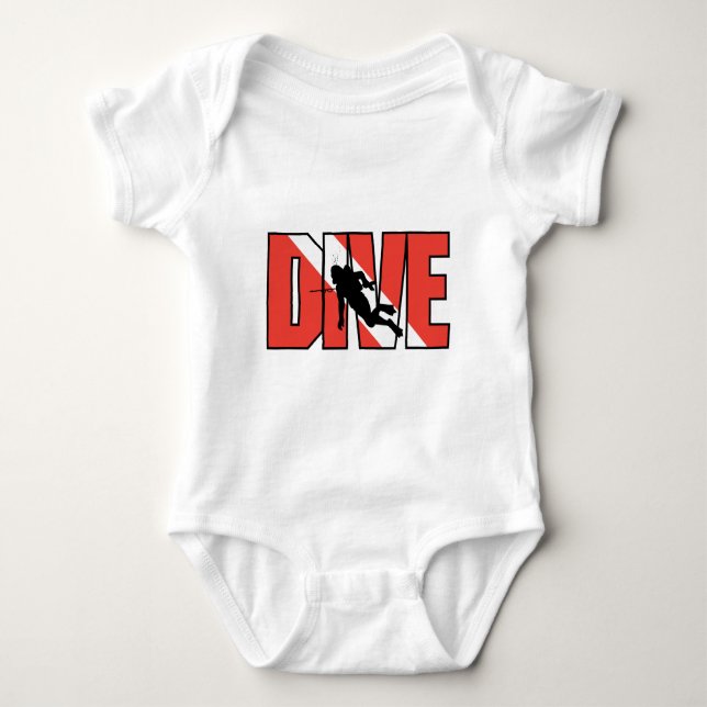 SCUBA-enhet Baby T-shirt (Framsida)