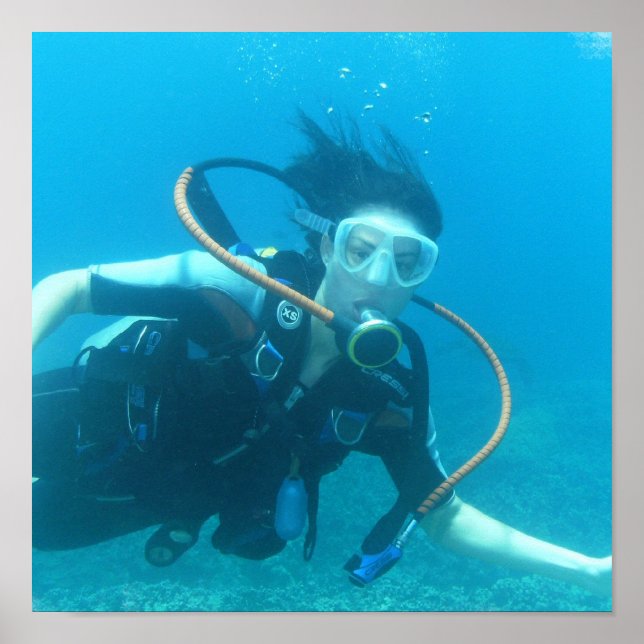 Scuba Girl Poster (Framsidan)