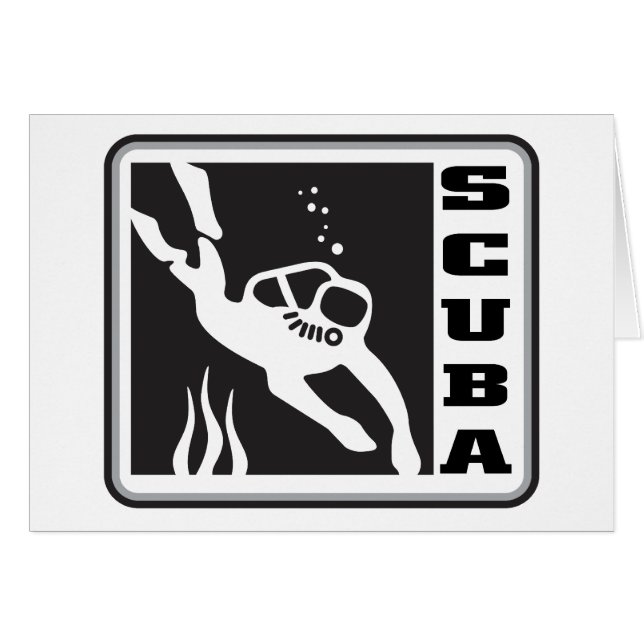 SCUBA HÄLSNINGSKORT (Framsidan Horizontal)