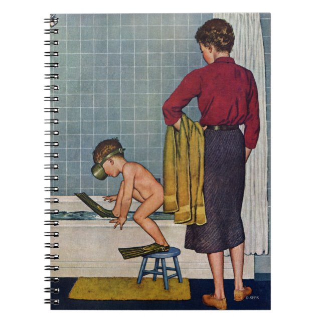 Scuba i bada anteckningsbok (Framsidan)