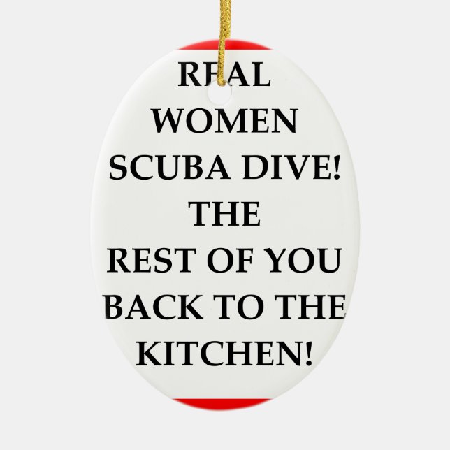 SCUBA JULGRANSPRYDNAD KERAMIK (Framsidan)