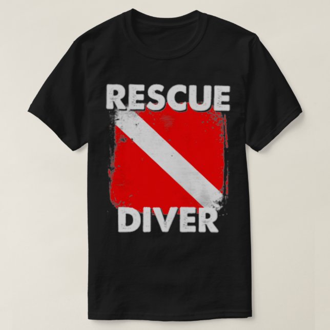 SCUBA Rädding Diver Instructions Studenter Diving  T Shirt (Design framsida)