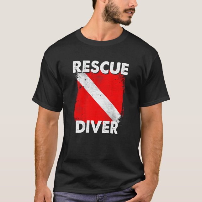 SCUBA Rädding Diver T-Shirt for Instructors, Stude (Framsida)