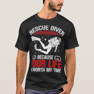 Scuba Rädding Diving Funny Humor Rädding Diver T Shirt