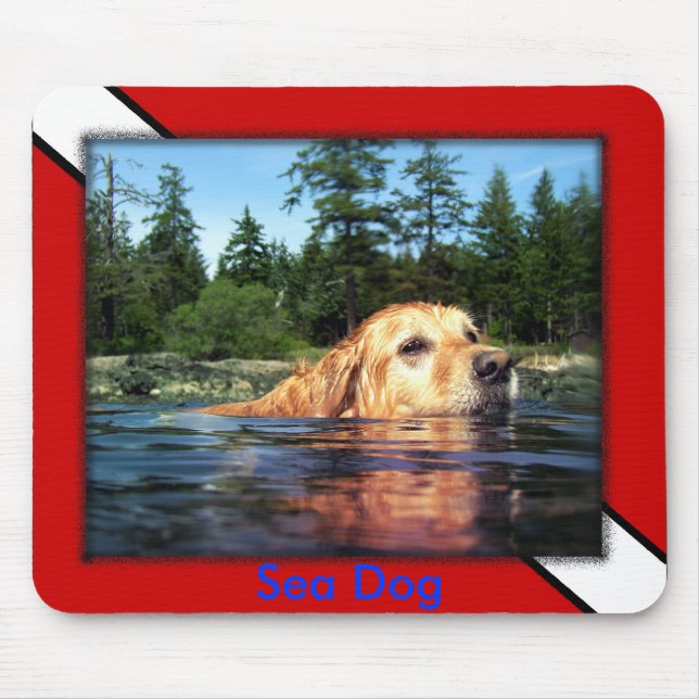Scuba Sea Hund - Mousepad Musmatta (Framsidan)