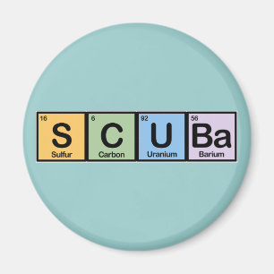 Scuba som göras av inslag magnet