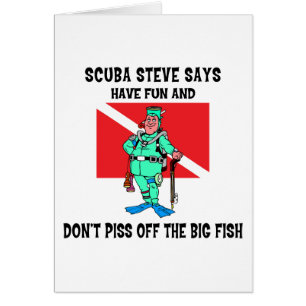 SCUBA Steve Hälsningskort