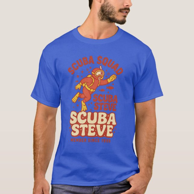 Scuba Steve Scuba Squad T Shirt (Framsida)