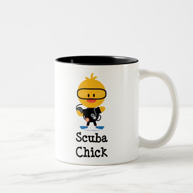 Scubachickmugg Två-Tonad Mugg (Höger)