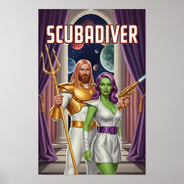 Scubadiver Poster (Framsidan)