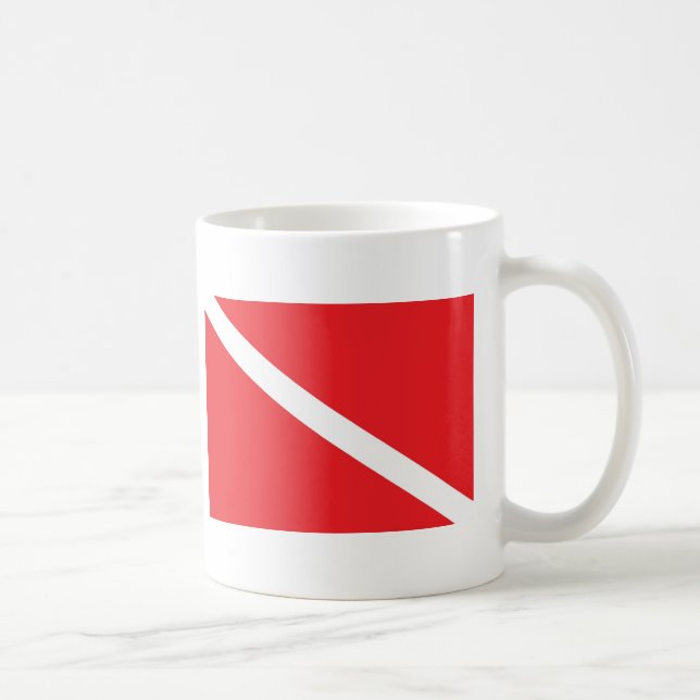SCUBAdykflagga Kaffemugg (Höger)