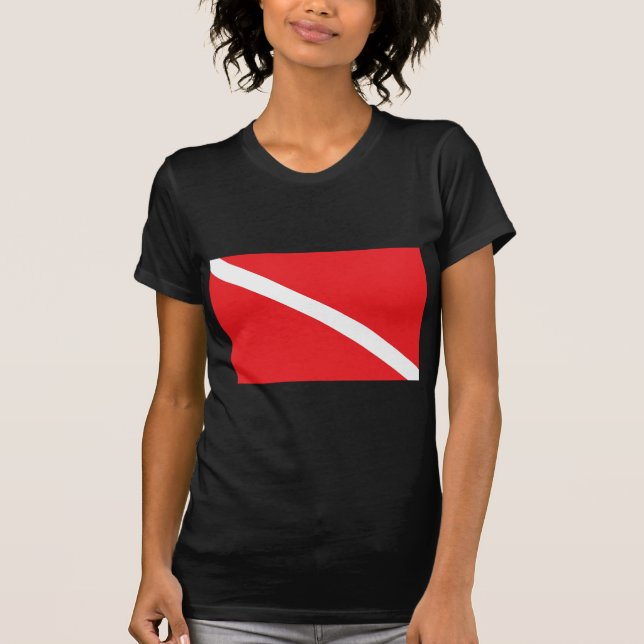 SCUBAdykflagga T Shirt (Framsida)