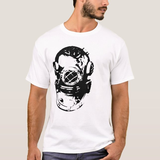 scubahjälm tee shirt (Framsida)