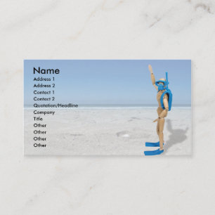 ScubaInstructor namn, adress 1, adress 2, Co… Visitkort