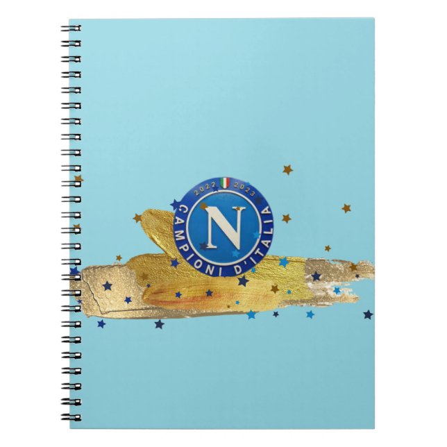 Scudetto Napoli Spiral fotoportbok Anteckningsbok (Framsidan)