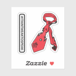 Scuffed and Torn Tie Klistermärken