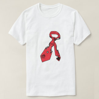 Scuffed and Torn Tie T Shirt
