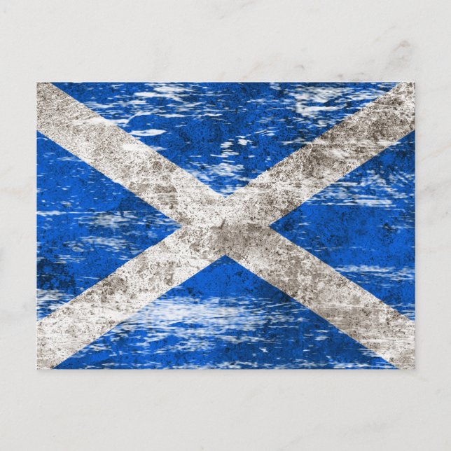 Scuffed and Worldwide Scottish Flagga Vykort (Framsida)