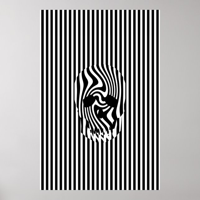 Scull och Rand, Op Art Poster (Framsidan)
