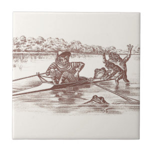 Sculling grodor kakelplatta