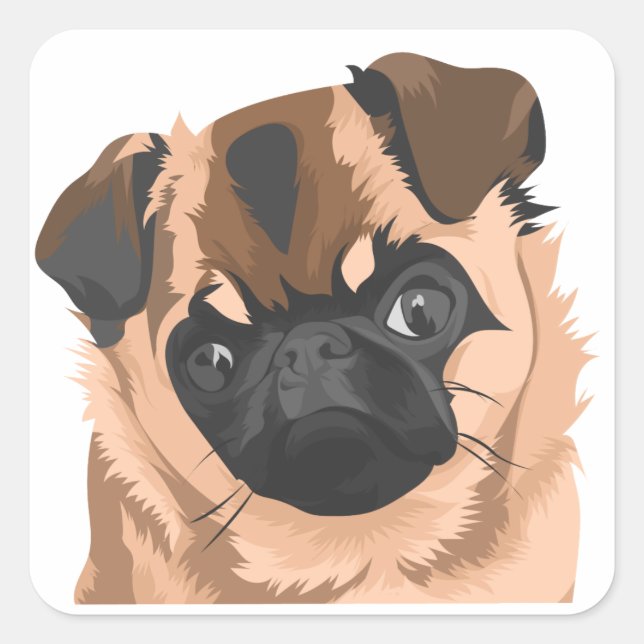 Scully-klistermärke lakan fyrkantigt klistermärke (Framsida)