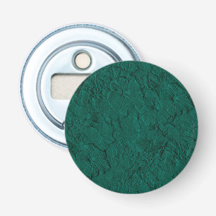 Sculpted Petunias Jade Grönt-Round Flaska-öppnare Flasköppnare