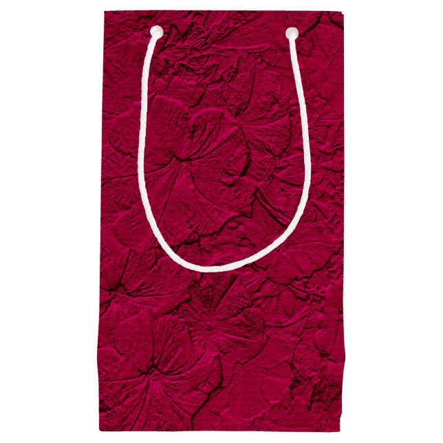 Sculpted Petunias Magenta-Small Gift Bag (Framsidan)