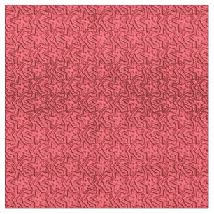 Sculpted Stars-Coral Rosa-Zazzle Fabric Tyg