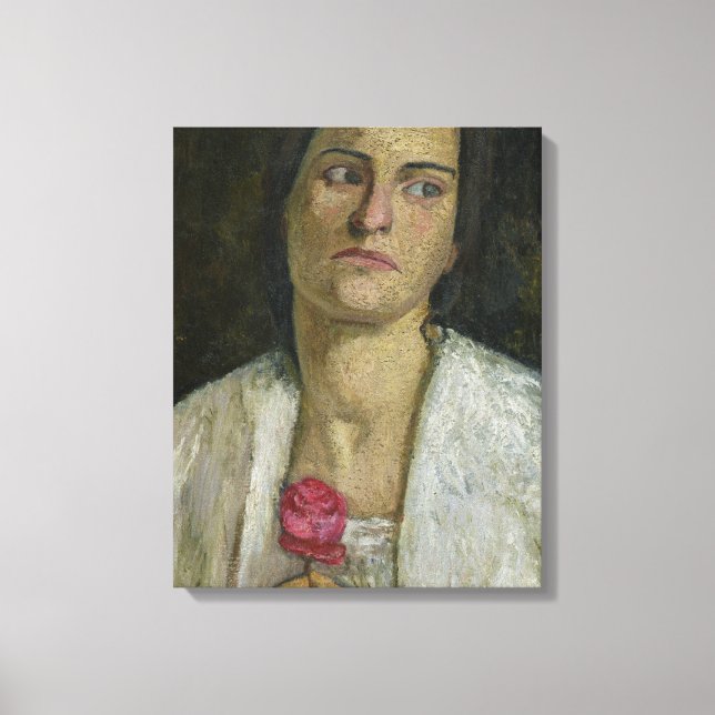 Sculptress Clara Rilke-Westhoff 1905 Canvastryck (Framsida)